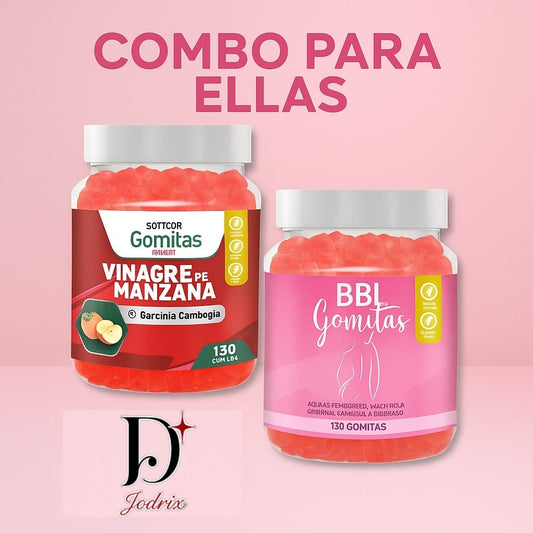COMBO PARA ELLAS VINAGRE DE MANZANA + BBL AGUAJE