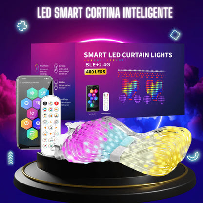 CORTINA INTELIGENTE 3D LED